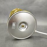 1970s Space Age Table Lamp Brass Glass Kamenický Šenov