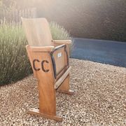 1920 cinema chair made of wood and skai