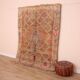 Peach Vintage Moroccan Rug 170 x 230 cm, Berber Wool Rug, Handmade Boho Rug
