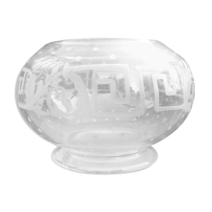 vase boule en cristal