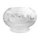 Crystal ball vase, engraved decoration, 19th century