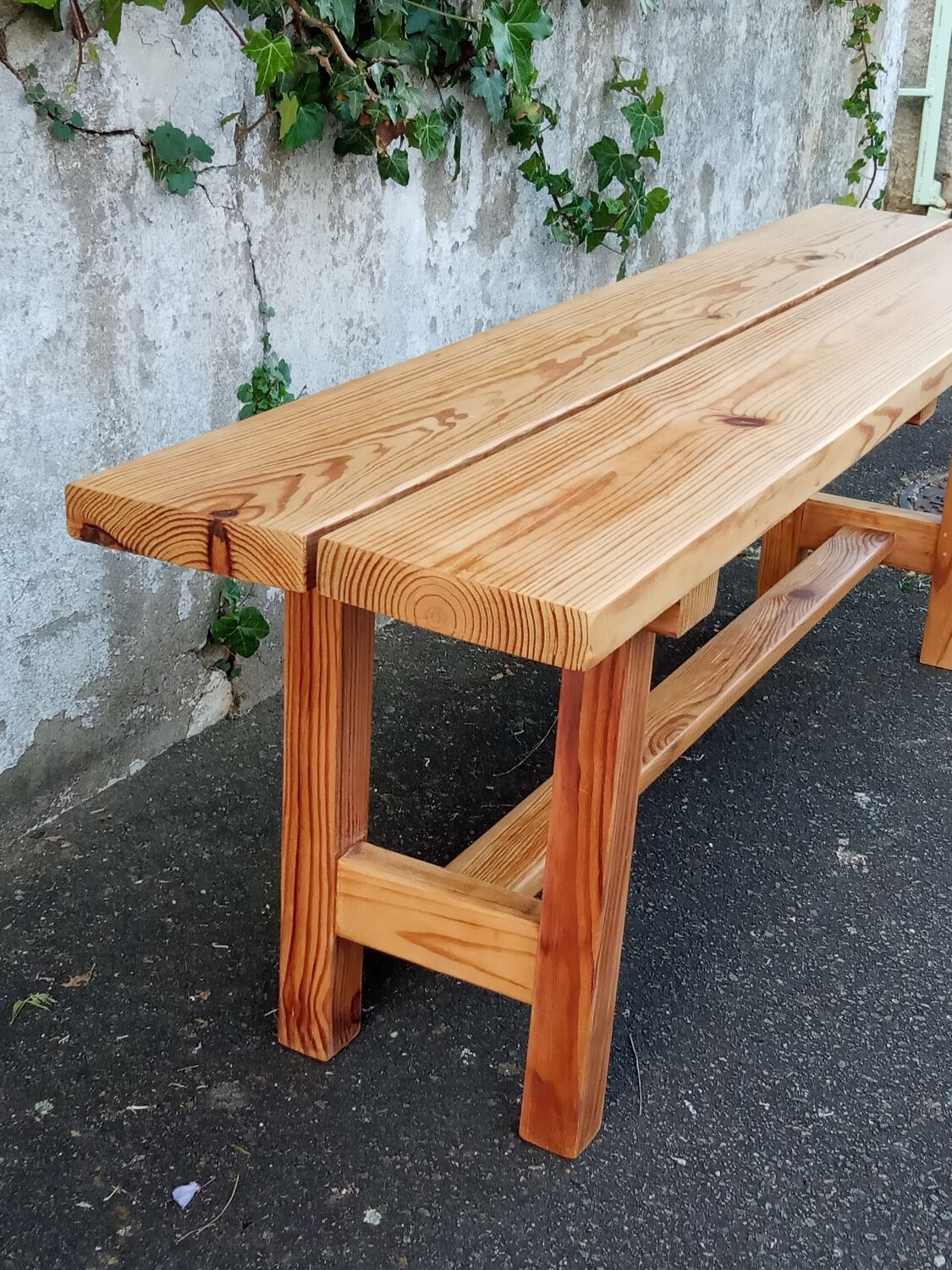 Natural pine bench 130 cm