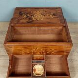 Smoking box with Charles X style system in marquetry