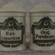 Pair of limoges porcelain storage boxes