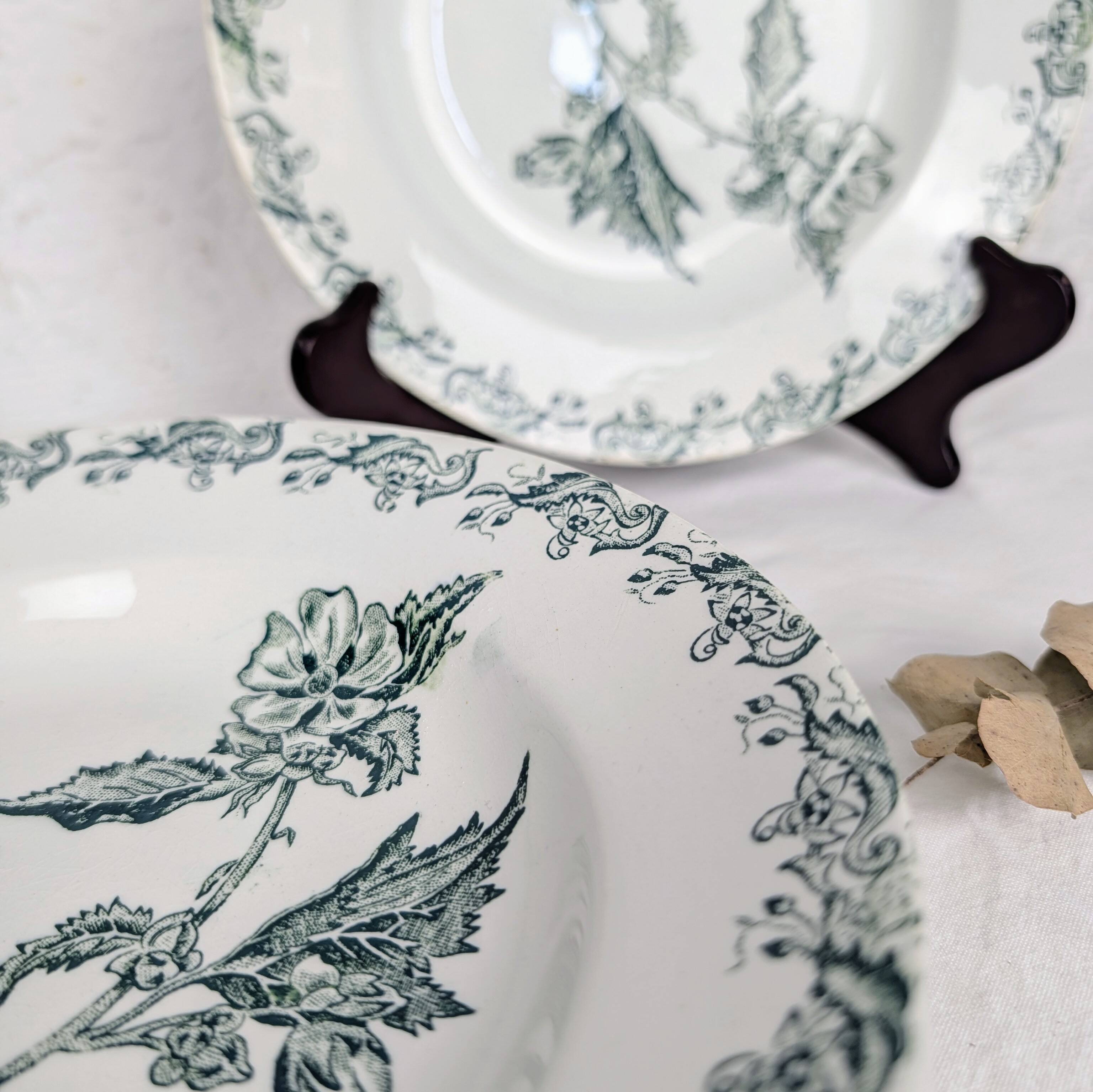 6 assiettes creuses Richelieu - Saint-Amand