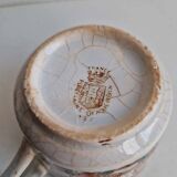 Two cups with saucers with Asian decorations, Gien earthenware