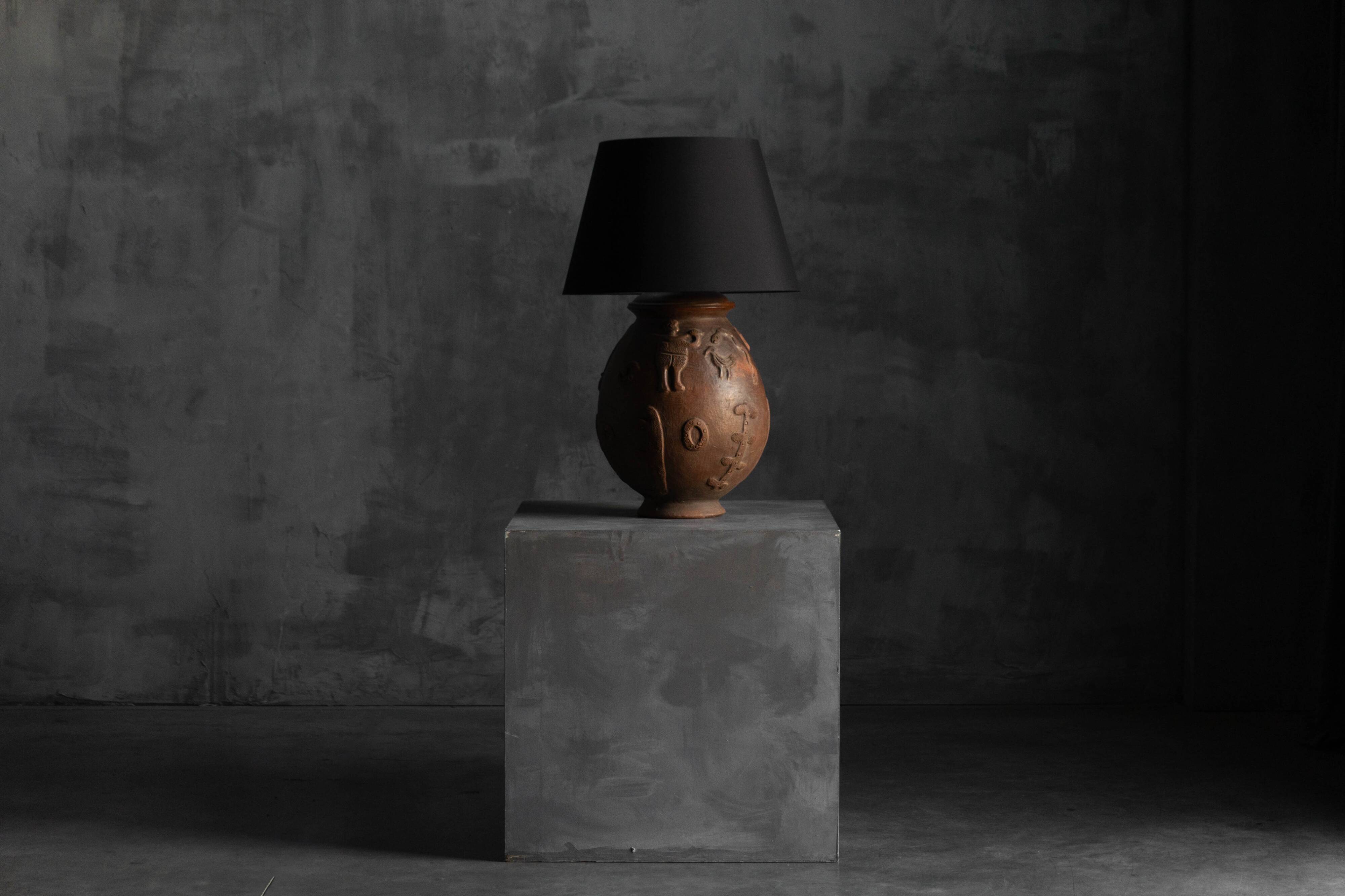 Handcrafted ceramic table lamps, France, 20th century
