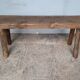 Bench 100 cm old solid wood with patina
