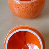 Orange ceramic pot