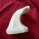 White porcelain art deco coat hook