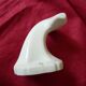 White porcelain art deco coat hook