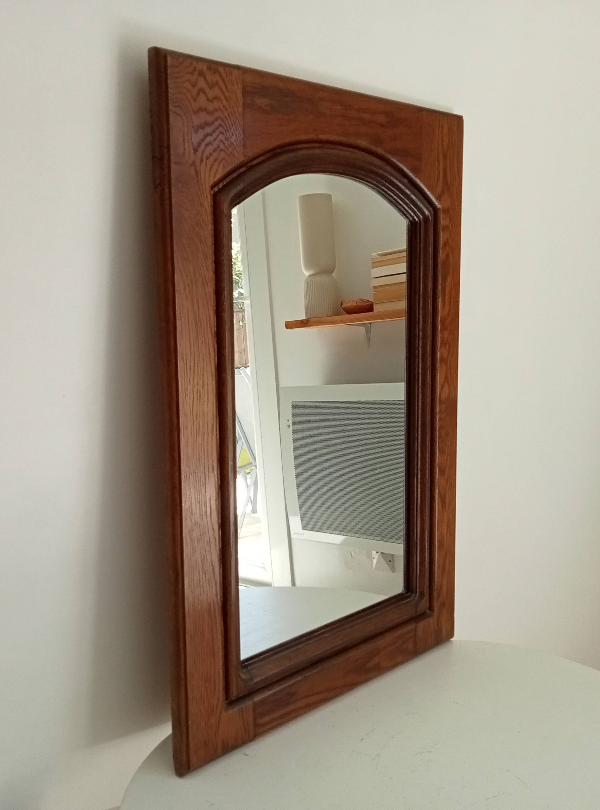 Miroir vintage rustique années 70/80