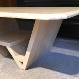 Travertine coffee table
