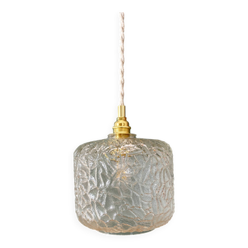 Vintage transparent glass suspension globe