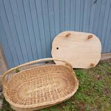 Wicker pastry basket