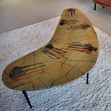 Table d’appoint peinte à la main par Decalage, Italie 1957