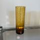Set of 5 vintage twisted glasses – orange-brown orangeade – 60s/70s