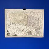 Old map of Pontoise and Gonesse