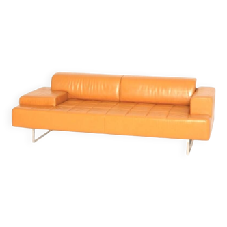 Quadra 3-seater leather sofa Poltrona Frau