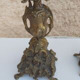 Paire de chandeliers en bronze