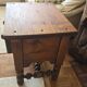 Folk Rustic Sun-Carved Nightstand sidetable cupboardsolid wood chunky