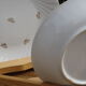 White and gold plate service, Vitriam porcelain
