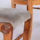 Restored Biedermeier Set Of Four Oak Walnut Chairs, Vienna, Austria, 1820s