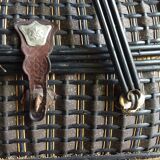 Old Bressan basket in blackened rattan