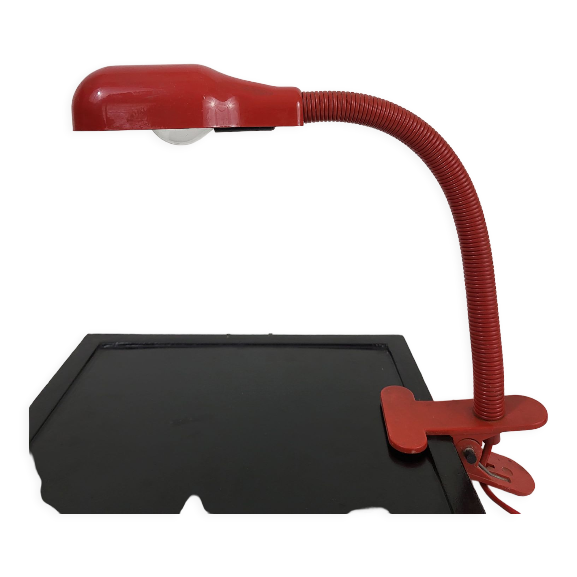 Vintage metal desk clip lamp