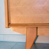 MINVIELLE sideboard, Ash and mahogany, 1950s