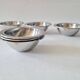 Set of 6 small vintage stainless steel bowls.