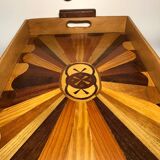 Wooden serving tray
