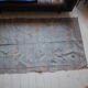 Vintage cactus silk carpet, grey and with original nomadic designs. free shipping in europe 225x135cm