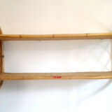 Rattan wall shelf