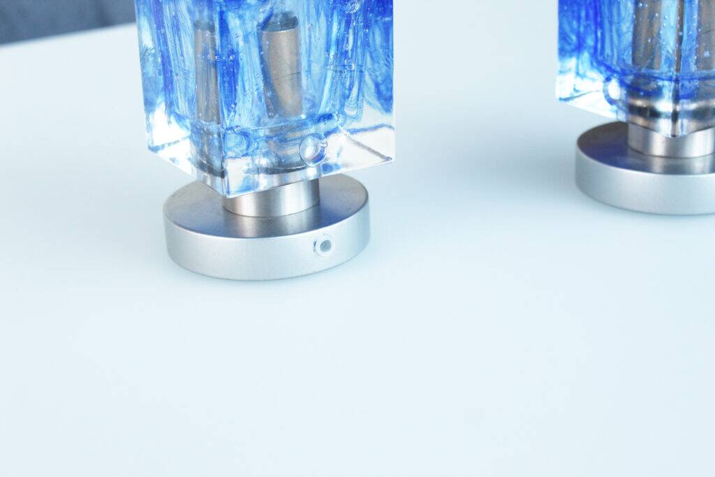 Pair of 1970s Murano glass wall sconces by Mazzega