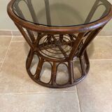 Rattan coffee table