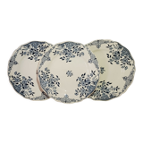 Flat plate in earthenware of Sarreguemines model Moscow