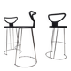 Fasem Italia 3-piece set of postmodern bar stools by Nobu Tanigawa, 1990