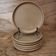 Set of 6 vintage stoneware dinner plates