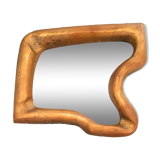 David Marshall Brutalist Asymmetrical Brass Ashtray, 1980s