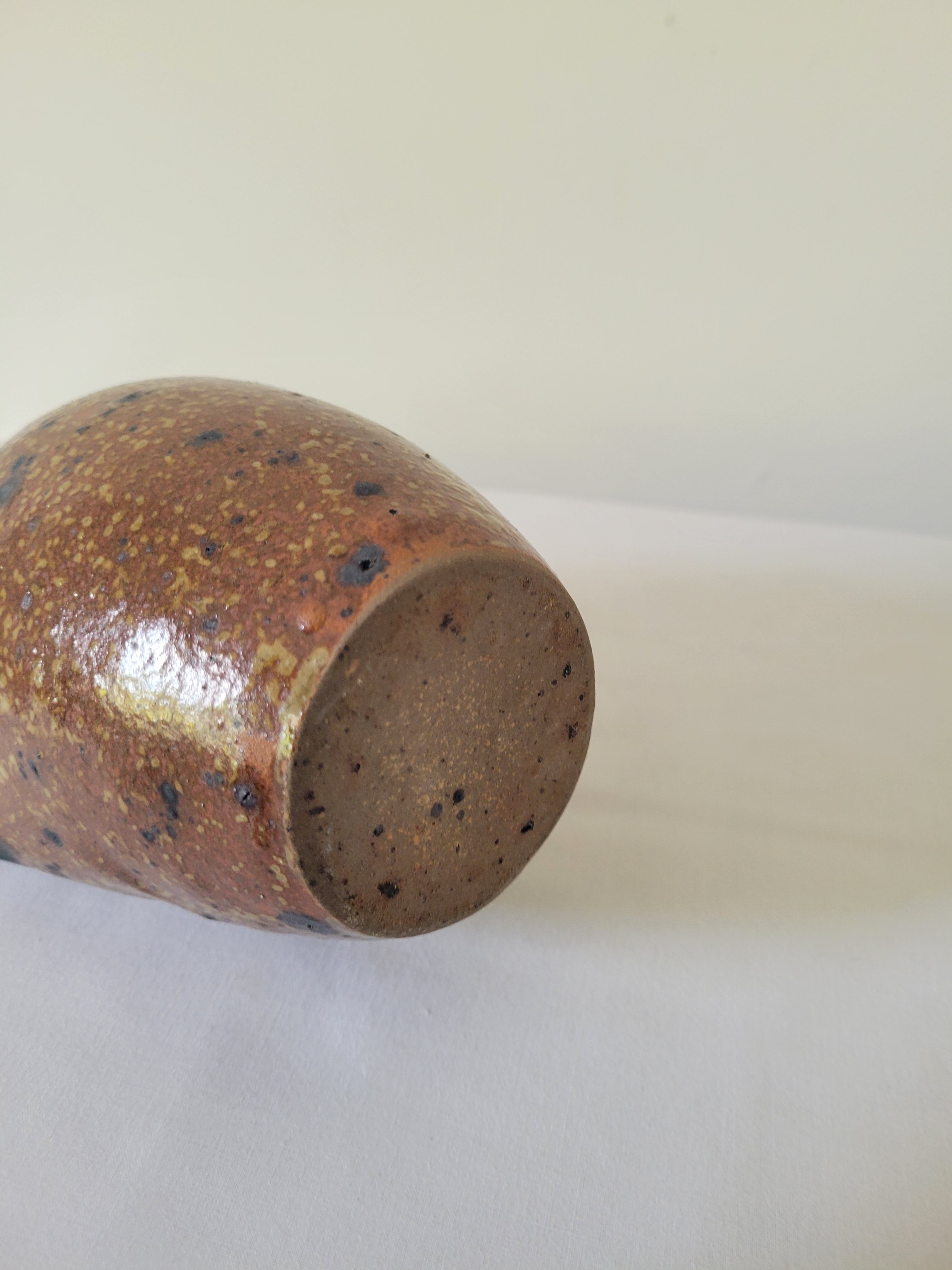 Pyrite sandstone vase