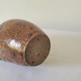 Pyrite sandstone vase