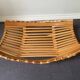 70s bamboo fruit basket