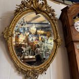 Miroir Louis XV biseauté doré à l or