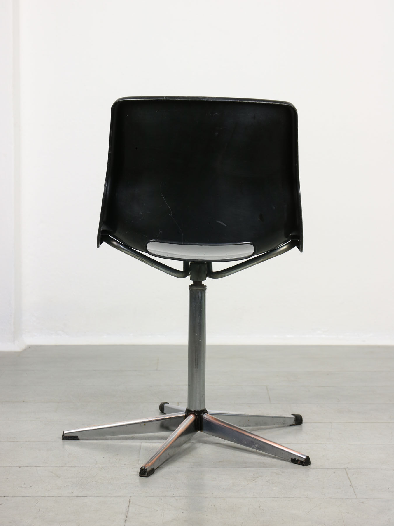Black Overman Office Swivel Chair by Svante Schoblom from Sweden, 1970s