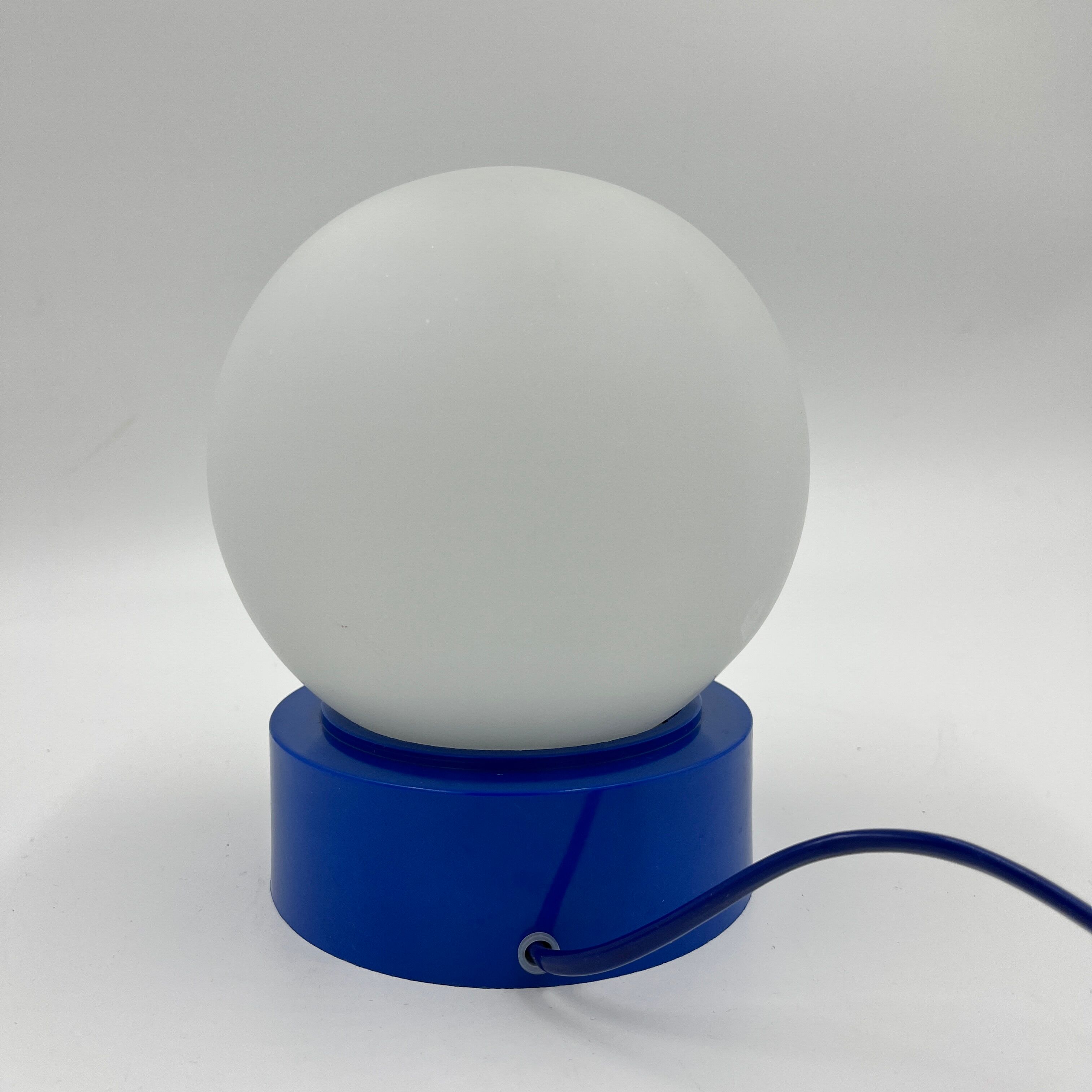 Blue table lamp Domec 80s