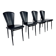 Set of 4 Postmodern Italian Dining Chairs, 1980s