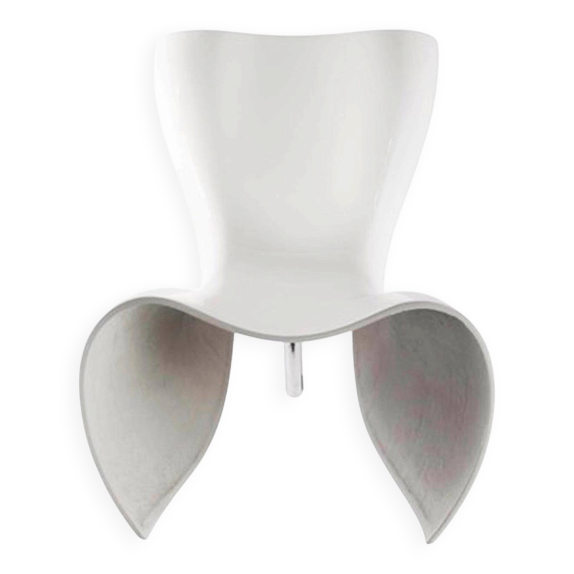 Modern White Felt Chair Designed By Marc Newson, Italy 90s