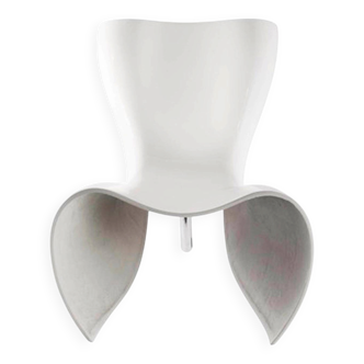 Modern White Felt Chair Designed By Marc Newson, Italy 90s