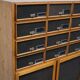 German industrial apothecary cabinet in oak and pine, mid-20th century